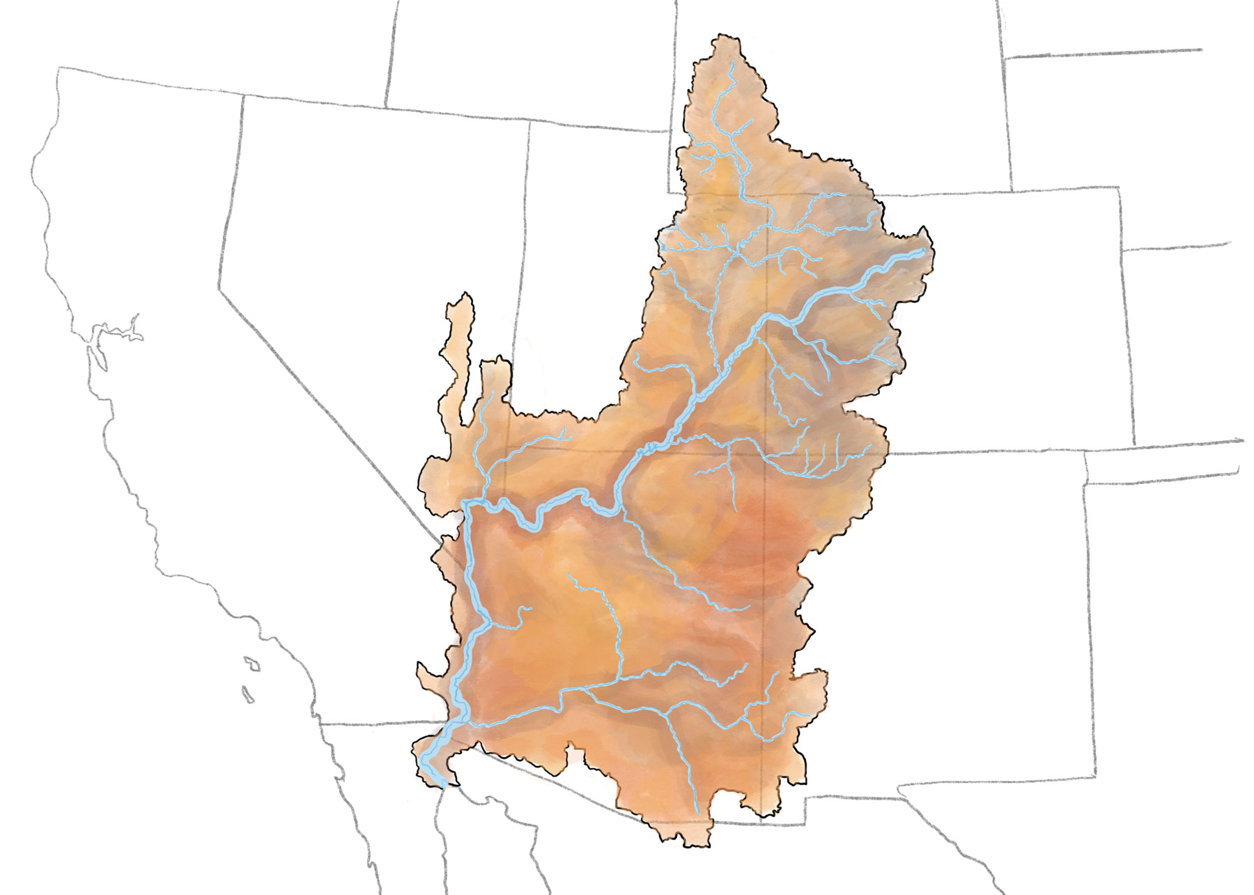 Map of The River and its Tributaries