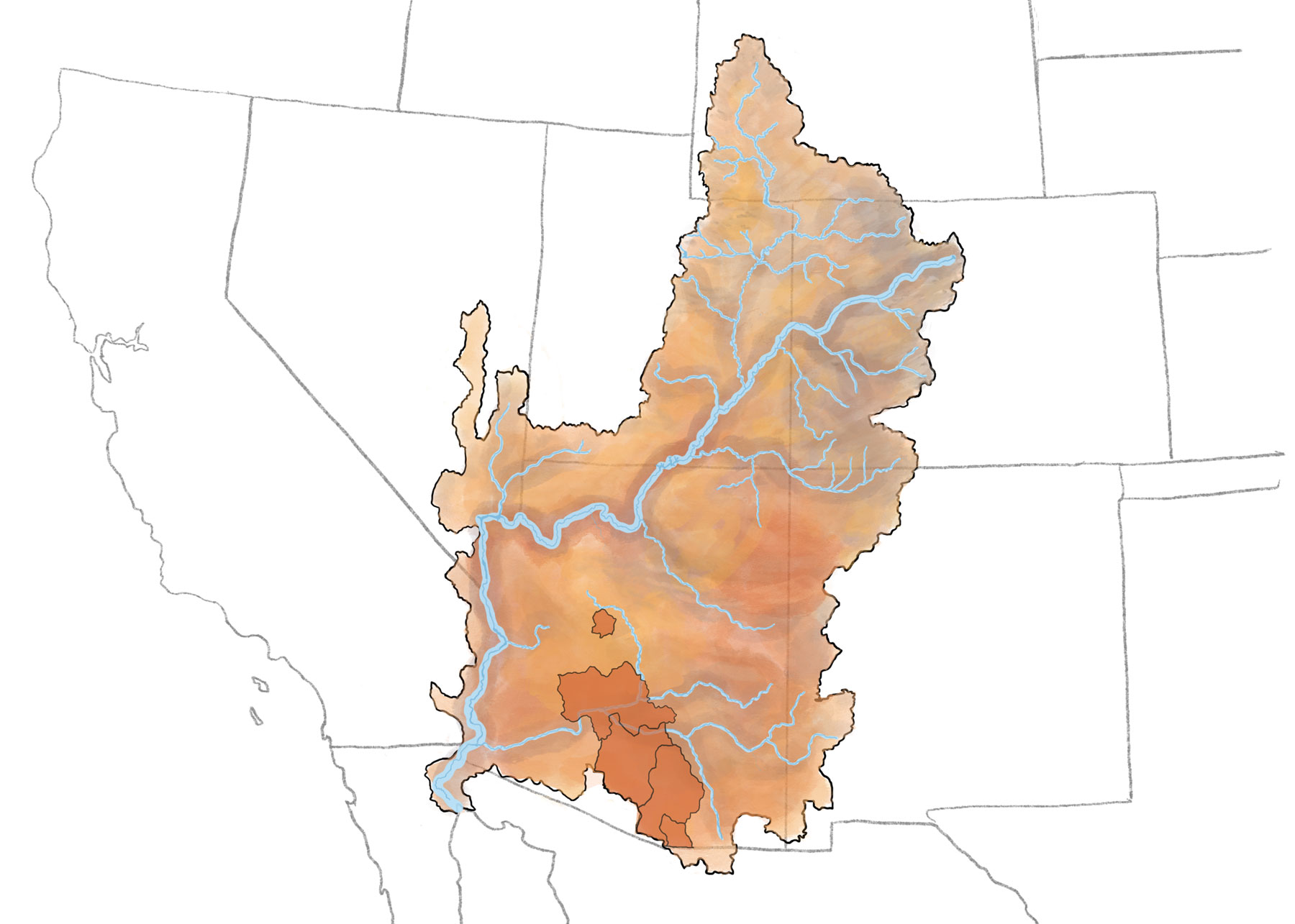 Map of Active Management Areas